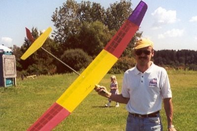 Dr. Drela posing with his original Allegro-Lite.